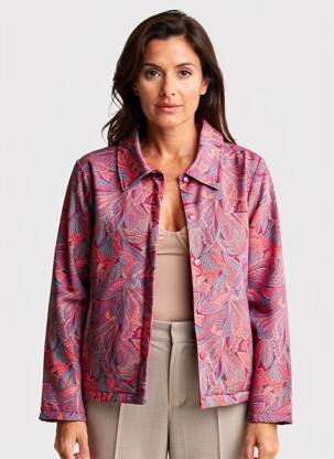Blouson fermeture pressionnée rouge LA FIANCÉE femme