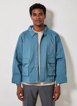 Veste casual coupe droite bleu LA FIANCÉE femme