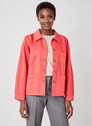 Veste casual coupe droite rose PRINCESSE NOMADE femme