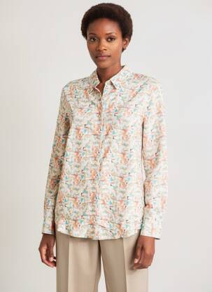 Chemisier coupe cintrée manches longues beige LA FIANCÉE femme