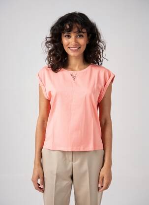 T-shirt coupe droite manches courtes rose LA FIANCÉE femme