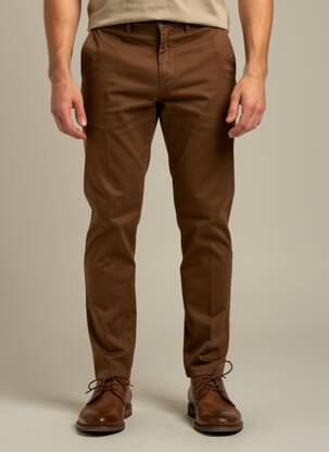 Pantalon chino poches marron LCDN homme