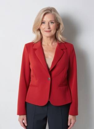 Blazer fausses poches orange GREGORY PAT femme