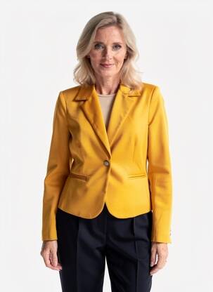 Blazer poches jaune GUY DUBOUIS femme