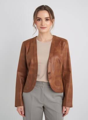Veste casual poches marron VOODOO femme