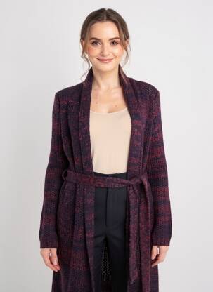 Gilet manches longues coupe cintrée violet VOODOO femme