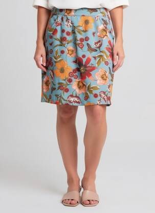 Jupe courte poches bleu VOODOO femme