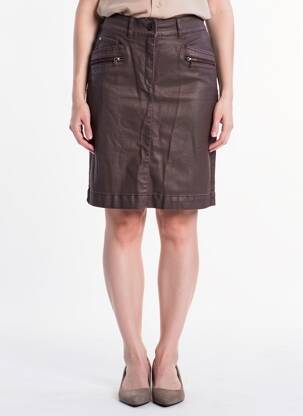 Jupe courte poches marron VOODOO femme