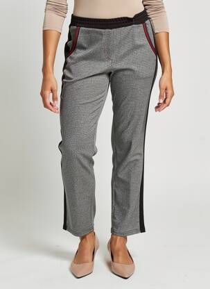 Pantalon slim taille élastique taille normale noir GUY DUBOUIS femme