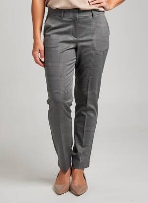 Pantalon slim stretch taille normale gris GUY DUBOUIS femme
