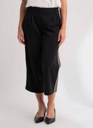 Pantacourt coupe droite taille normale noir VOODOO femme