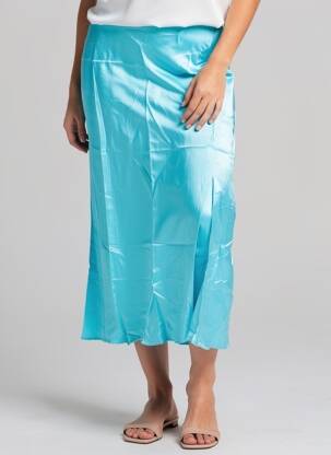 Jupe mi-longue taille normale bleu RAILS femme