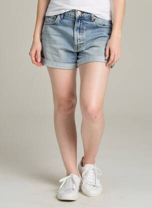 Short tissage denim taille normale bleu ZARA femme