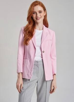 Blazer poches rose ZARA femme