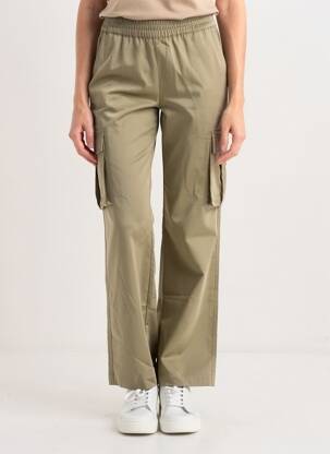 Pantalon cargo taille normale taille normale vert B.YOUNG femme