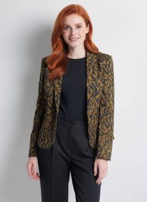 Blazer coupe cintrée vert B.YOUNG femme