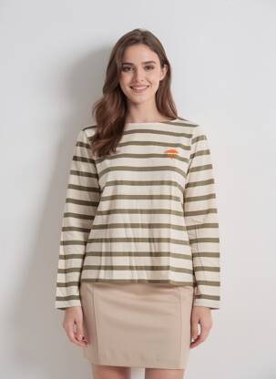 Top manches longues vert A.P femme