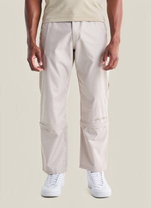 Pantalon droit tissage popeline taille normale beige CBK homme