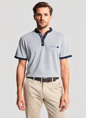 T-shirt stretch manches courtes bleu COFOX homme
