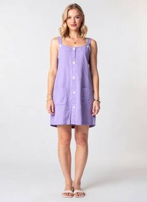 Robe courte coupe cintrée fines bretelles violet COUTURIST femme