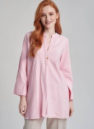 Tunique manches longues manches longues rose COUTURIST femme