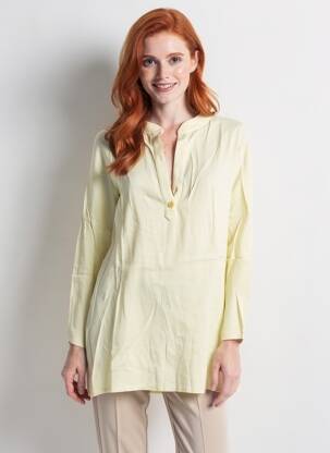 Tunique manches longues manches longues jaune COUTURIST femme