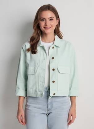 Veste casual coupe droite bleu COUTURIST femme