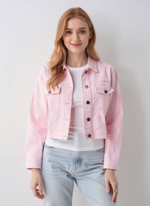 Veste casual poches rose COUTURIST femme