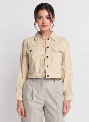 Veste casual poches beige COUTURIST femme