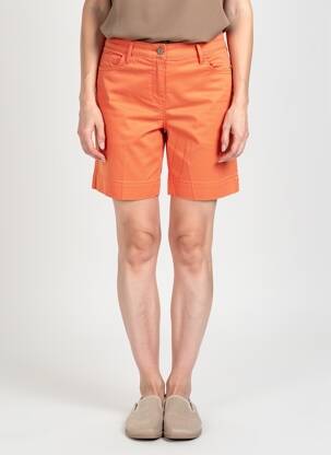 Short fermeture zippée sous rabat boutonné taille normale orange COUTURIST femme