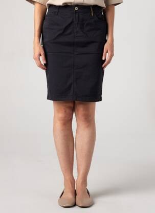 Jupe mi-longue coupe droite noir COUTURIST femme