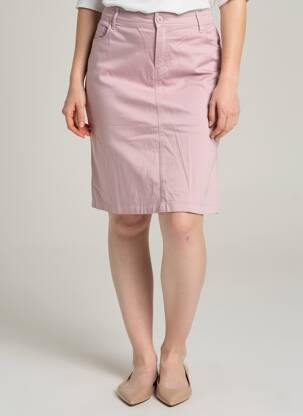 Jupe mi-longue coupe droite violet COUTURIST femme