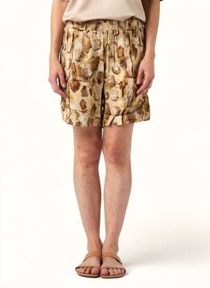 Short coupe droite beige COUTURIST femme