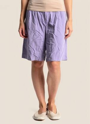 Short taille à pinces taille haute violet COUTURIST femme