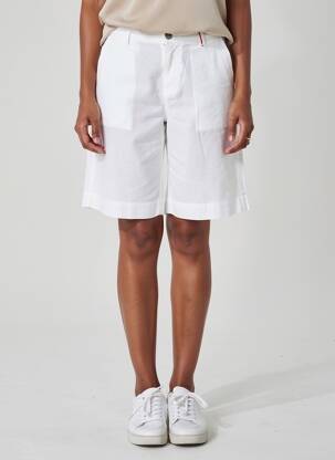 Bermuda taille à pinces taille normale blanc COUTURIST femme