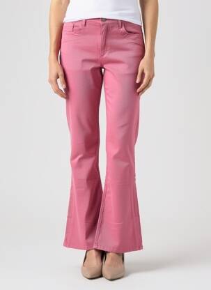 Pantalon flare stretch taille normale rose COUTURIST femme