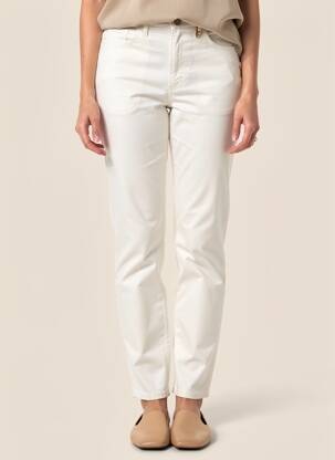 Pantalon slim taille haute taille haute beige COUTURIST femme