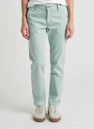 Pantalon chino tissage popeline taille normale vert COUTURIST femme