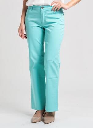 Pantalon droit stretch taille normale bleu COUTURIST femme