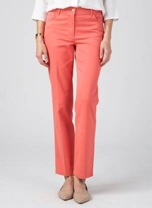Pantalon droit stretch taille normale orange COUTURIST femme