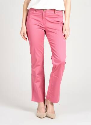 Pantalon droit stretch taille normale rose COUTURIST femme
