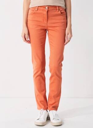 Pantalon slim stretch taille normale orange COUTURIST femme