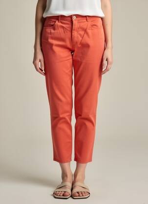 Pantalon 7/8 stretch taille normale orange COUTURIST femme