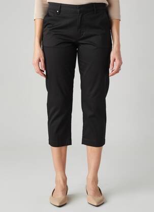 Pantacourt tissage popeline taille normale noir COUTURIST femme
