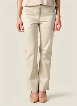 Pantalon slim tissage popeline taille normale gris COUTURIST femme