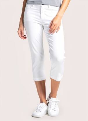 Corsaire stretch taille normale blanc COUTURIST femme
