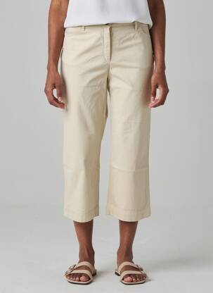 Pantacourt coupe droite taille normale beige COUTURIST femme