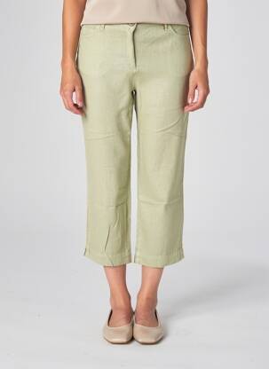 Pantacourt coupe droite taille normale vert COUTURIST femme