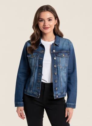 Veste casual coupe droite bleu COUTURIST femme