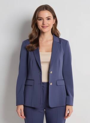 Blazer poches bleu TOM TAILOR femme